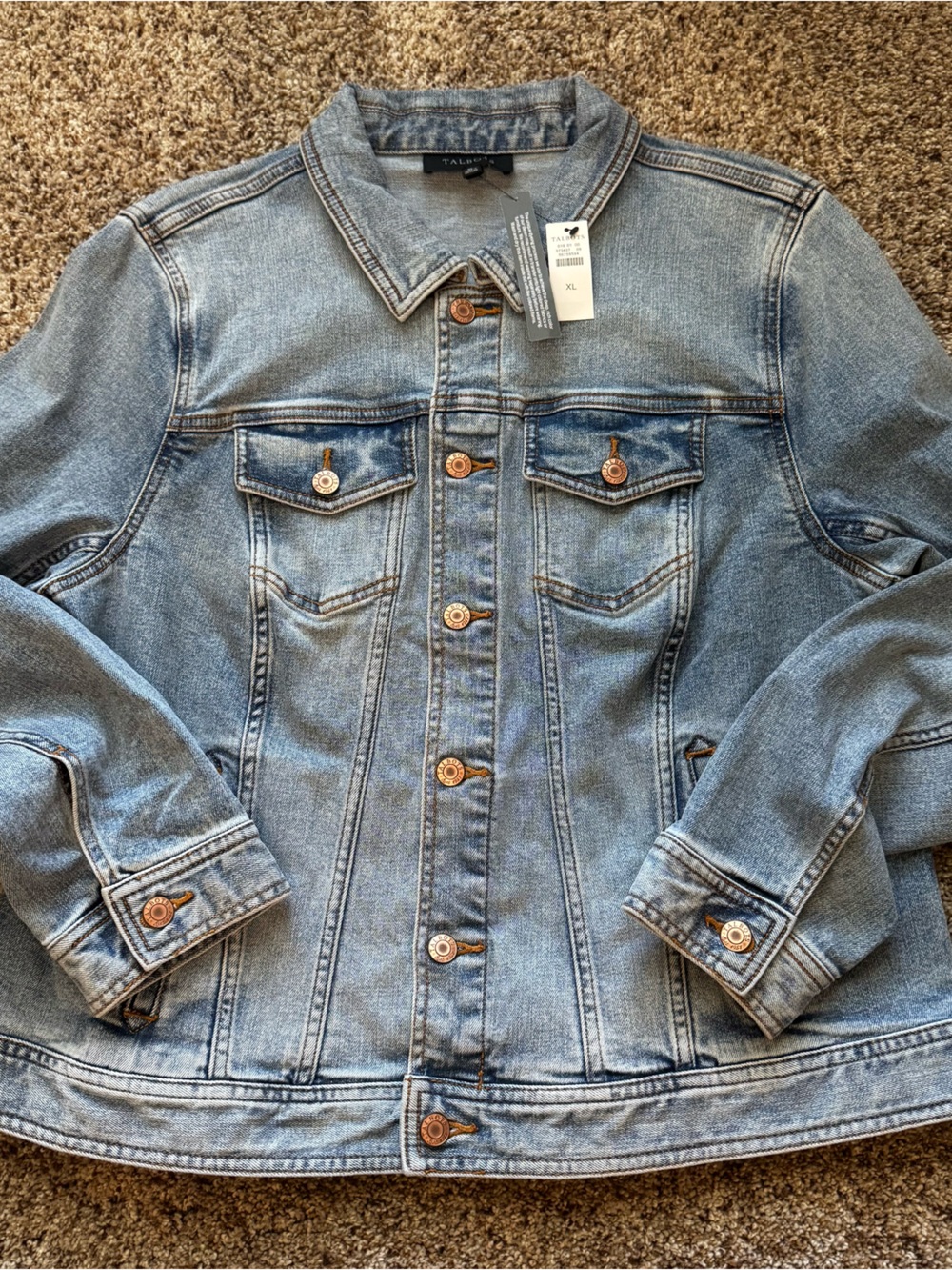 Talbots Light Blue Denim Jacket NWT